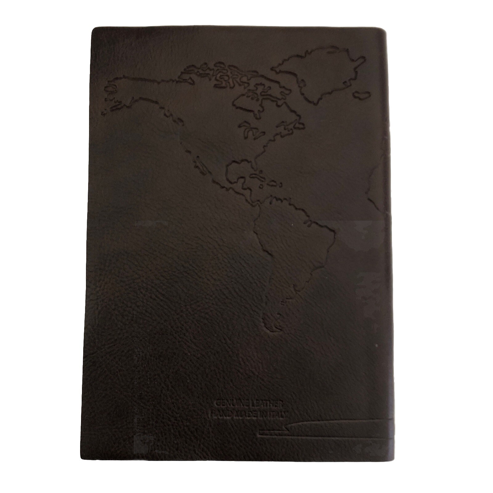New Leather Made in Italy Thick Genuine Leather Lined Notebook Journal Brown