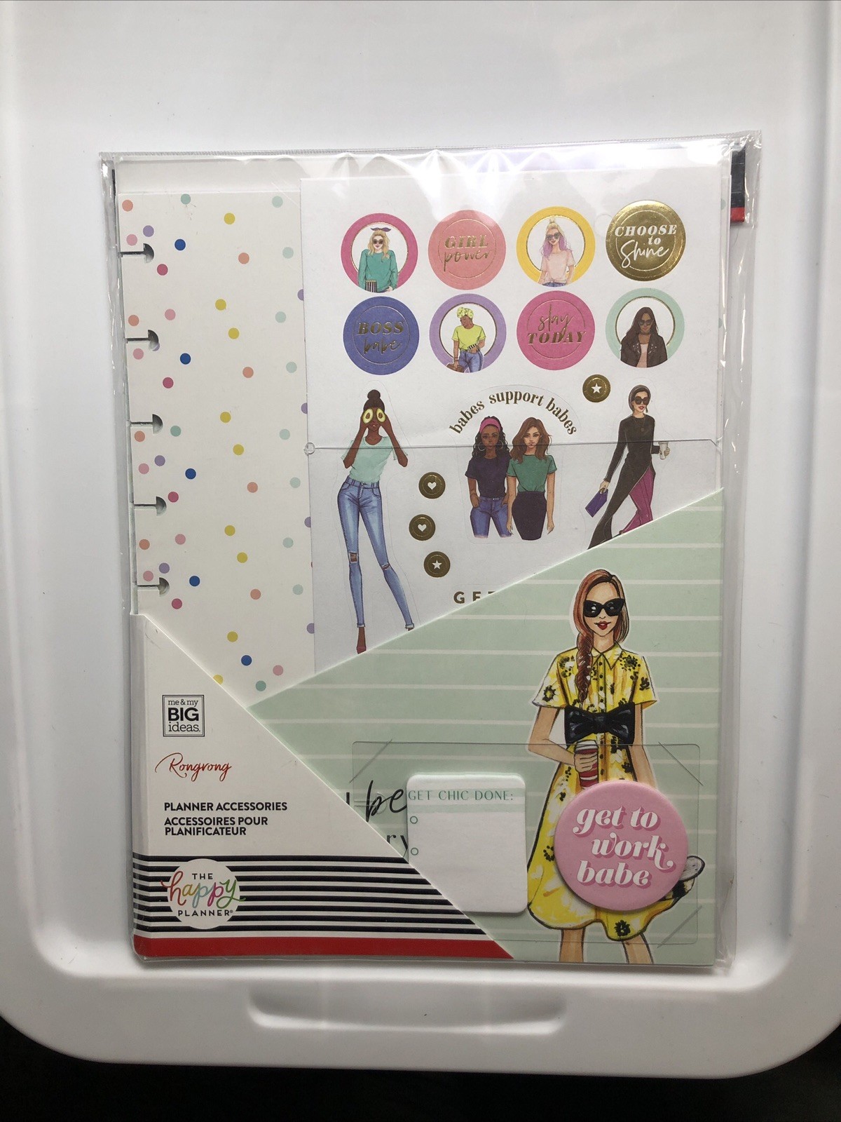 THE HAPPY PLANNER CLASSIC RONGRONG EVERYDAY BEAUTY ACCESSORIES. 89 pcs.