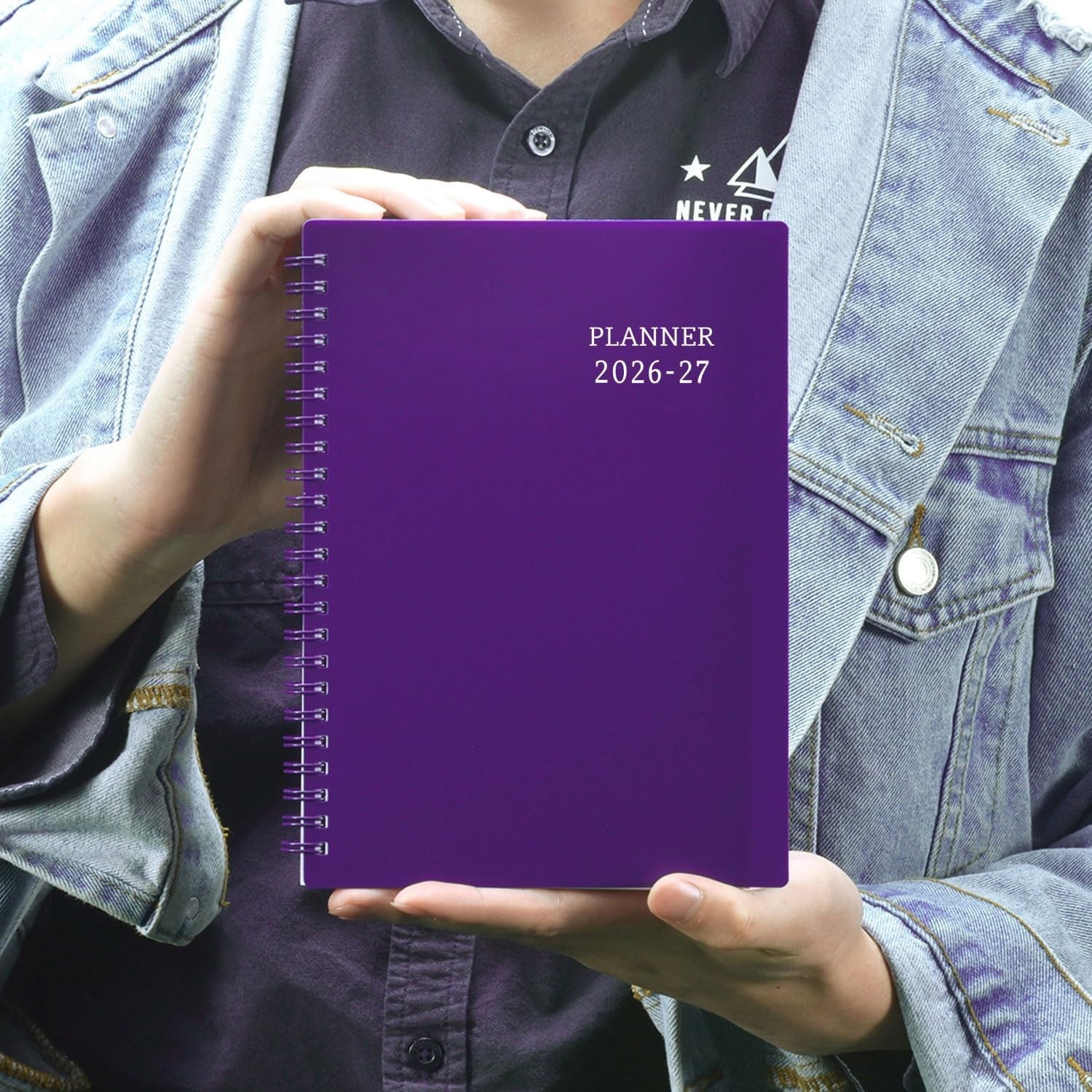 Stylish 2026-2027 Academic Planner – Twin-Wire Binding, Weekly & Monthly Pages