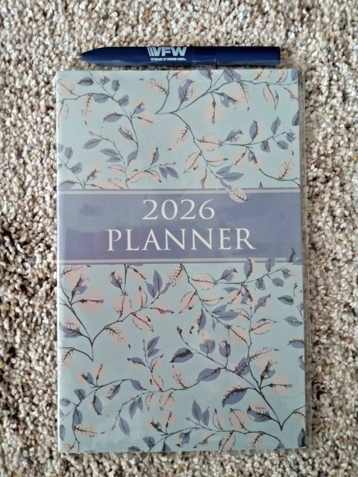 New 2026 Planner Pen Daily Weekly Monthly VFW Veterans of Foreign Wars Calendar