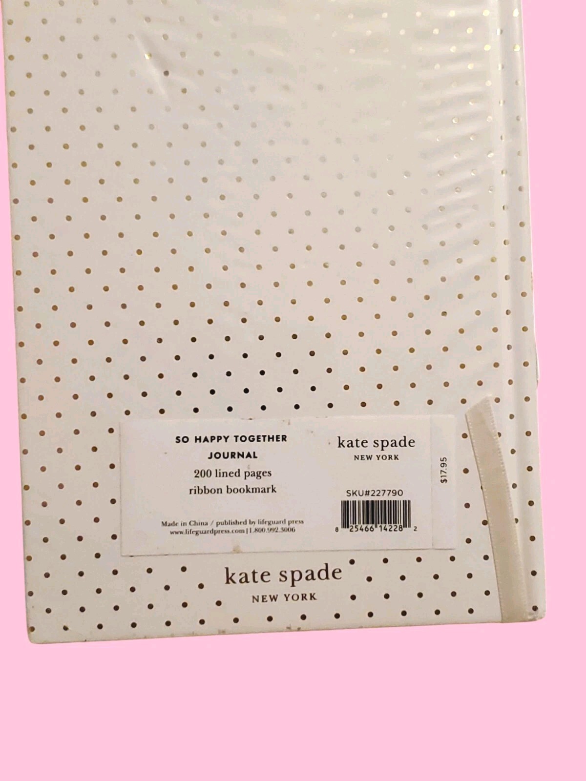 Kate Spade New York Bridal Journal 8.25″ X 5.25″ Bound Notebook Happy Together