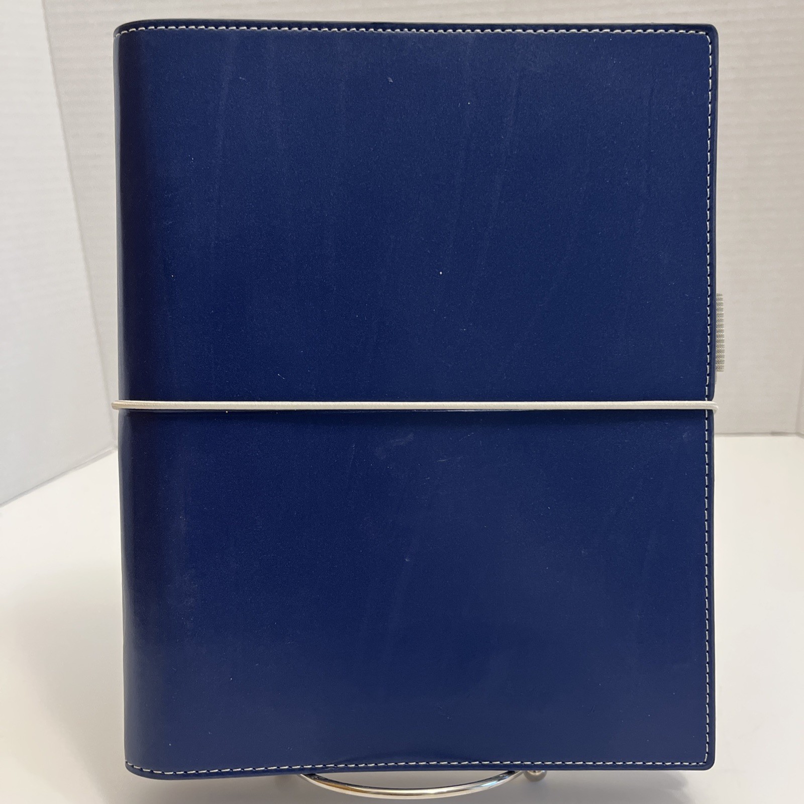 Filofax A5 Domino Navy Blue Organiser Personal Organizer W/1 Refill (READ)