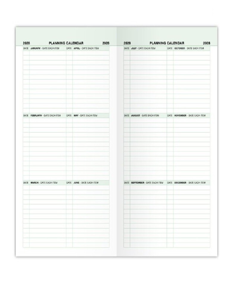 Day-Timer 2027-2028, 20-Mth Advance Planner Refill, Pocket, 3-1/2″ x 6-1/2″