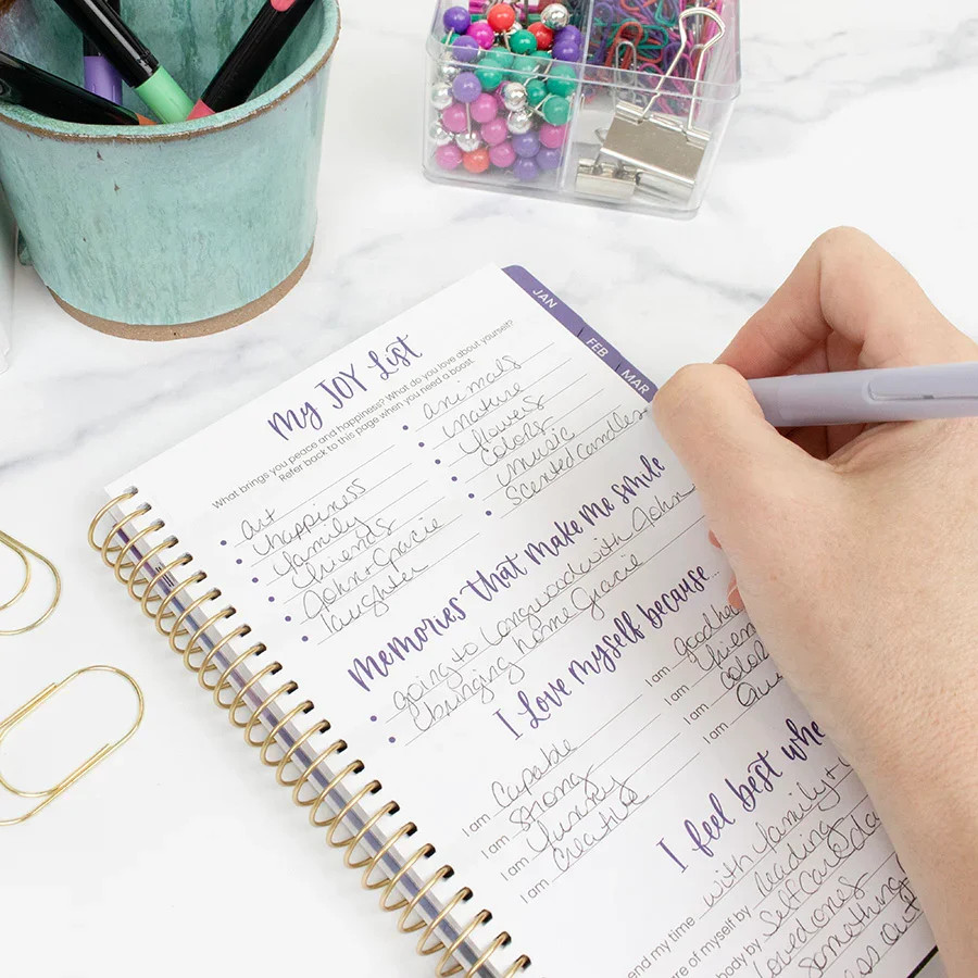 bloom daily planners 2026 Soft Cover Planner, 5.5×8.25″, Wildflower Mountainside