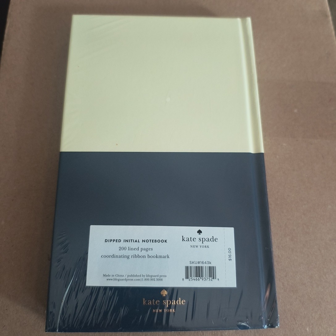 KATE SPADE NEW YORK Initial Dipped Notebook Diary Journal “K”