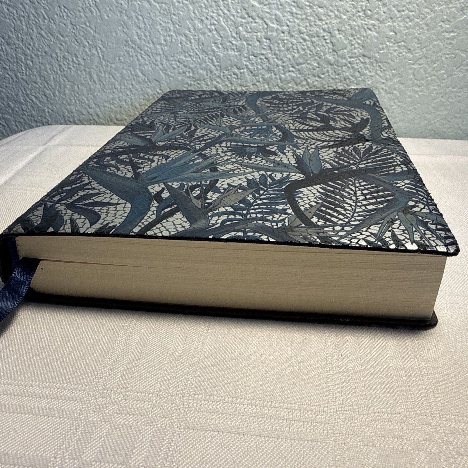 VTg Leather Journal Made In Italy Barnes Noble Blue Silver Mosaic Strap CUT