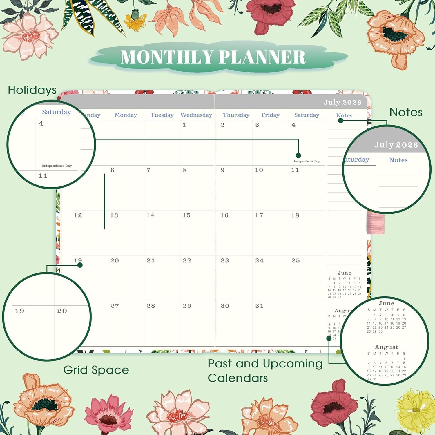 2026-2029 Pocket Calendar Planner Compact Long Term 3 Schedule