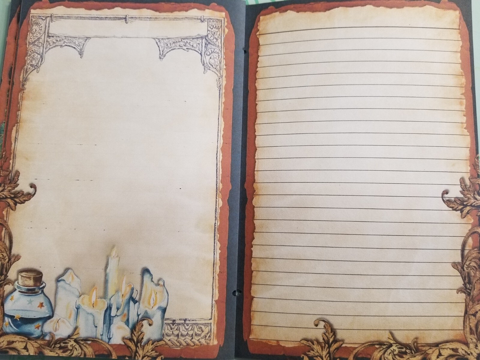 Junk Journal Booklet “MAGICAL NIGHT” Woodland HANDMADE Cards, Pockets + More!