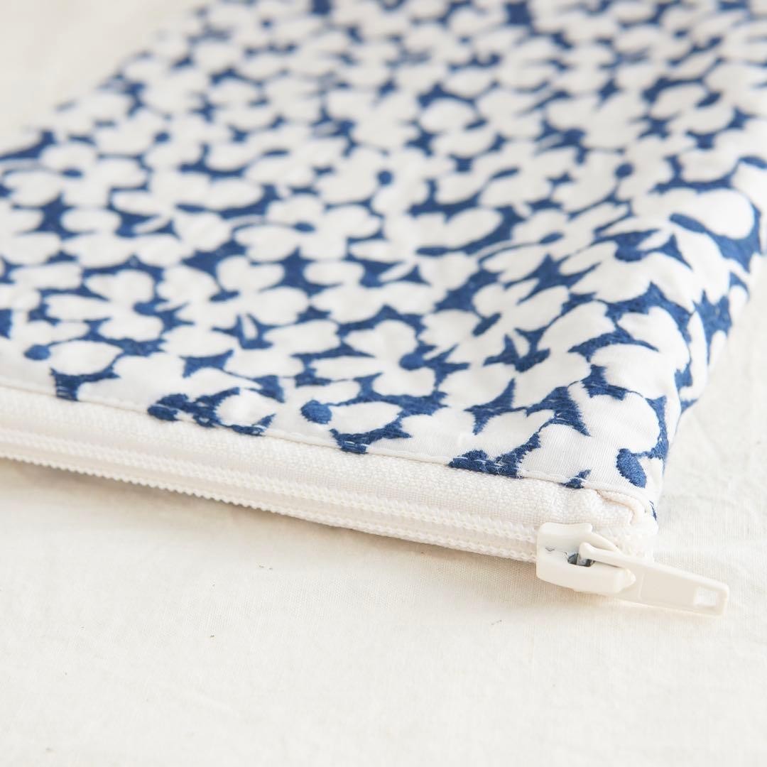 Zipper Book Cover Floral Pattern Waterproof Protective Used