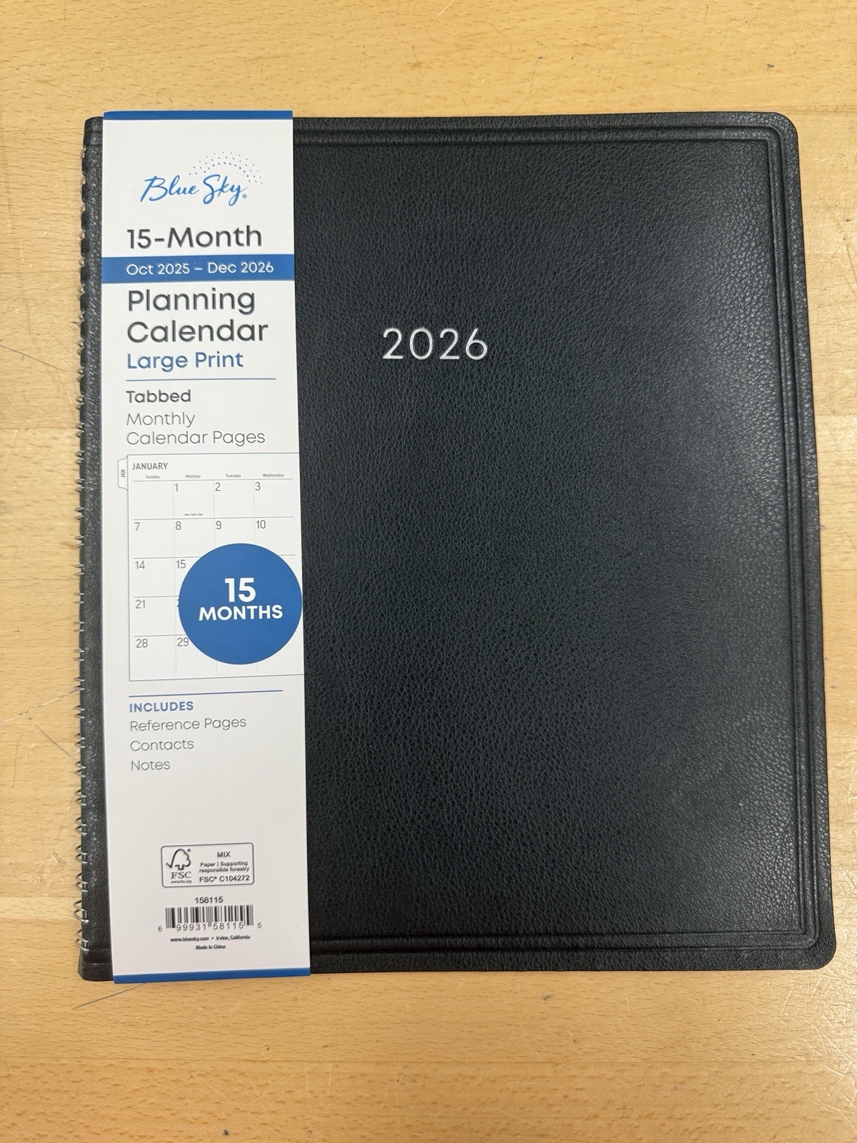 AT-A-GLANCE 2026 Weekly Planner My Week Appointment Book Black Spiral