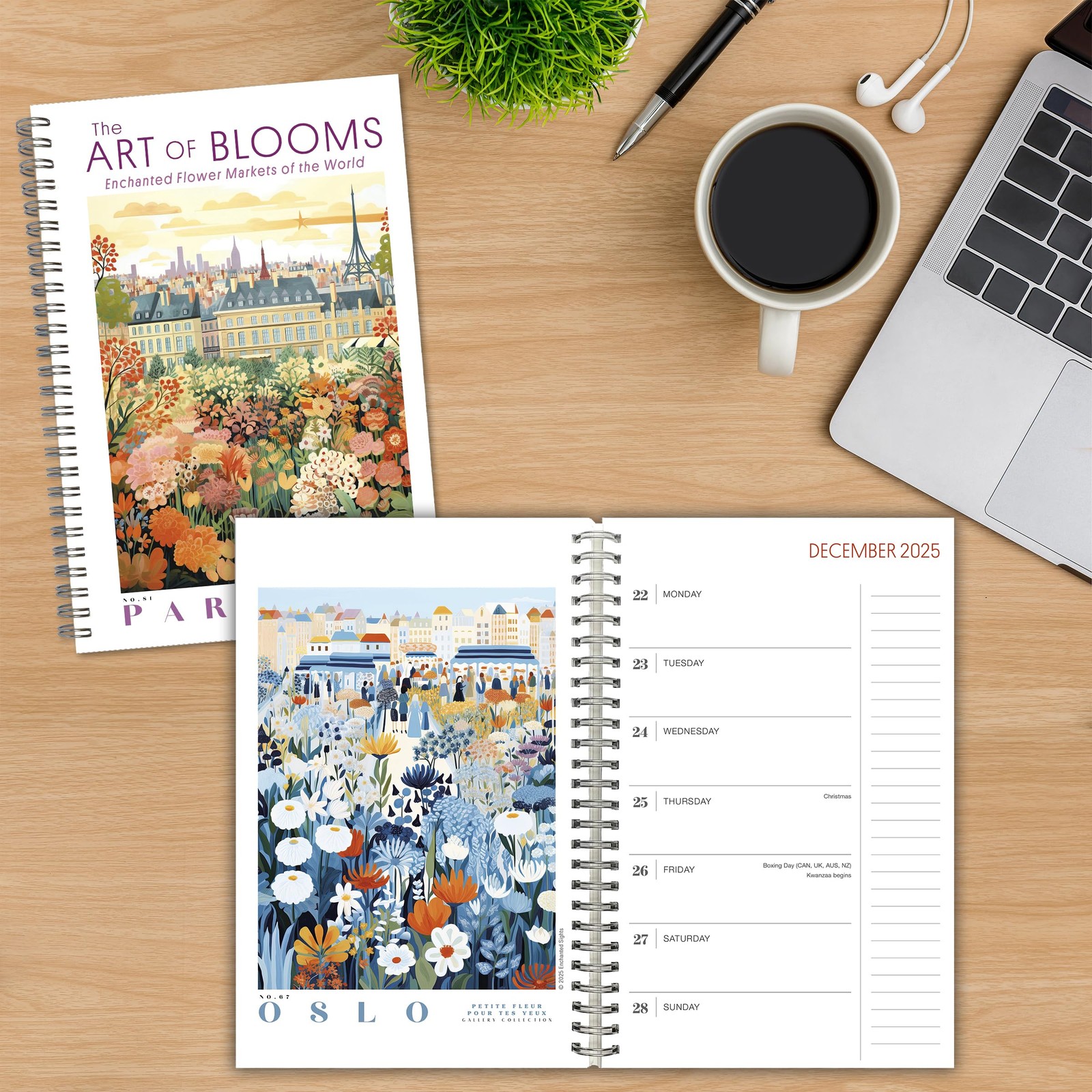 The Art of Blooms 2026 Weekly & 6 inches by 9 inches,