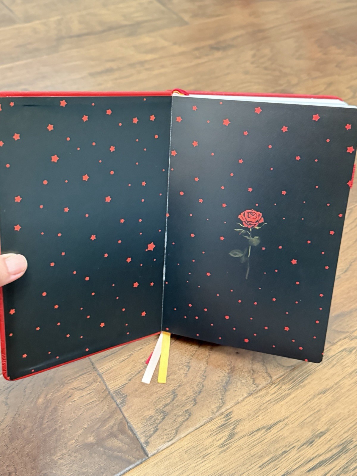 Rose Planner Undated Weekly Medium Planner, Red Floral Embossed Hardcover