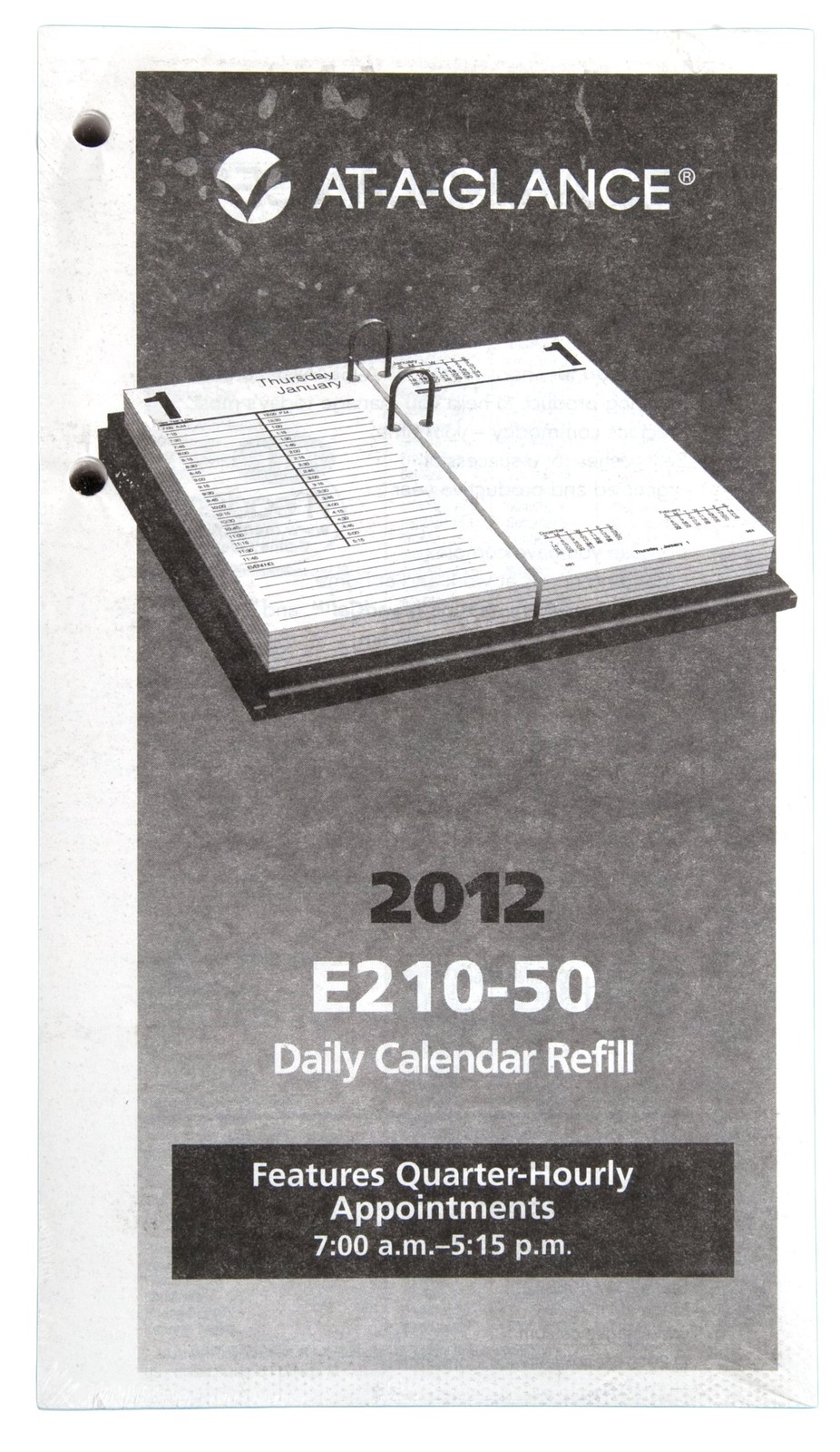 AT-A-GLANCE Lare Desk Calendar Refill, 5 x 8 Inches, 2012 (E210-50) 5″W x 8″H