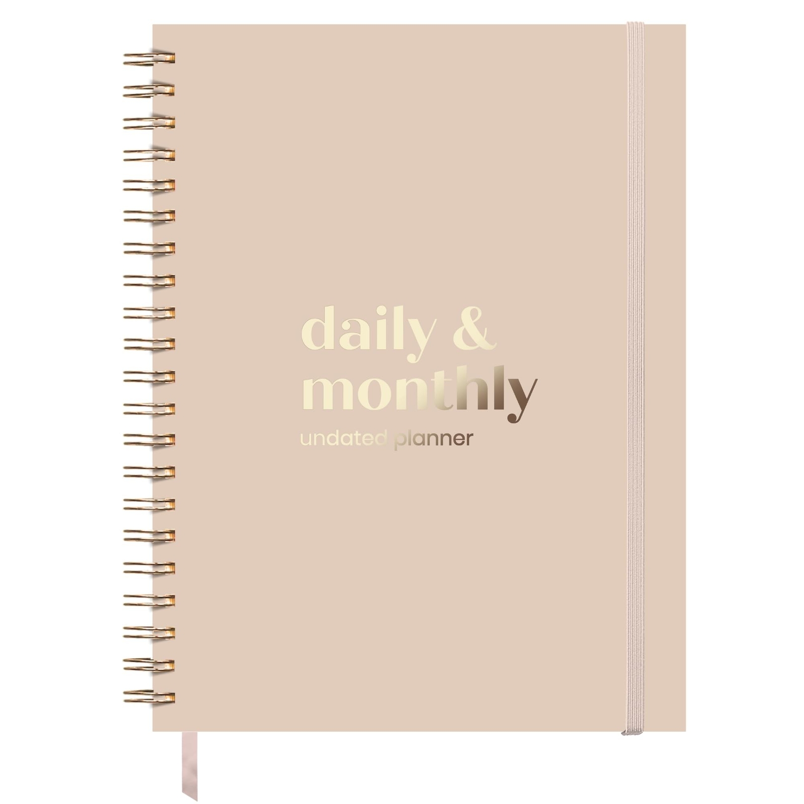 Undated Daily Planner with Hourly Schedule 8.5″ x 11″ Letter Size Pages – Ful…