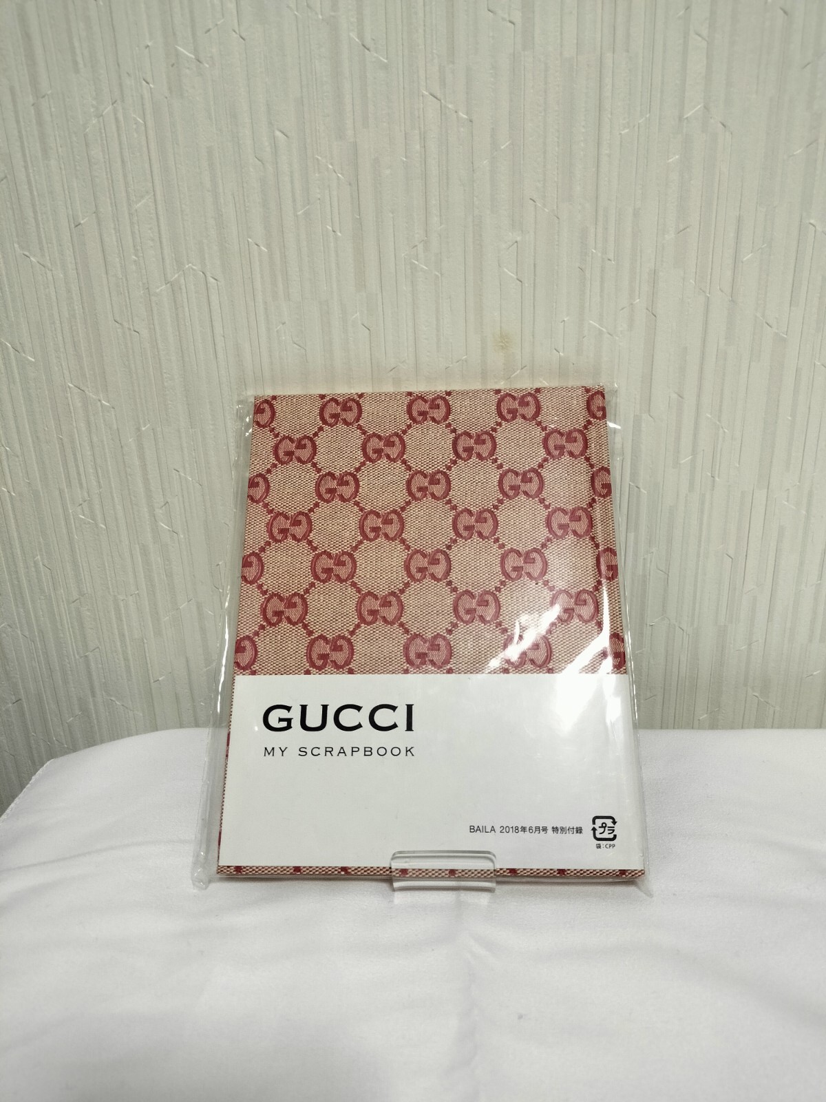 GUCCI Novelty notebook Japan gg red Scrapbook note diary memo NEW only a few!!!!