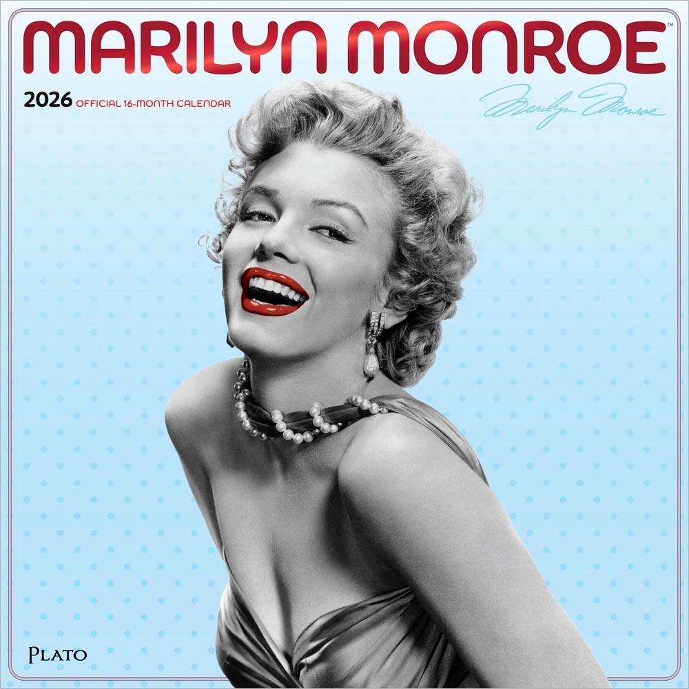 Marilyn Monroe OFFICIAL | 2026 12×24″ (Hanging) Monthly Square Wall Calendar