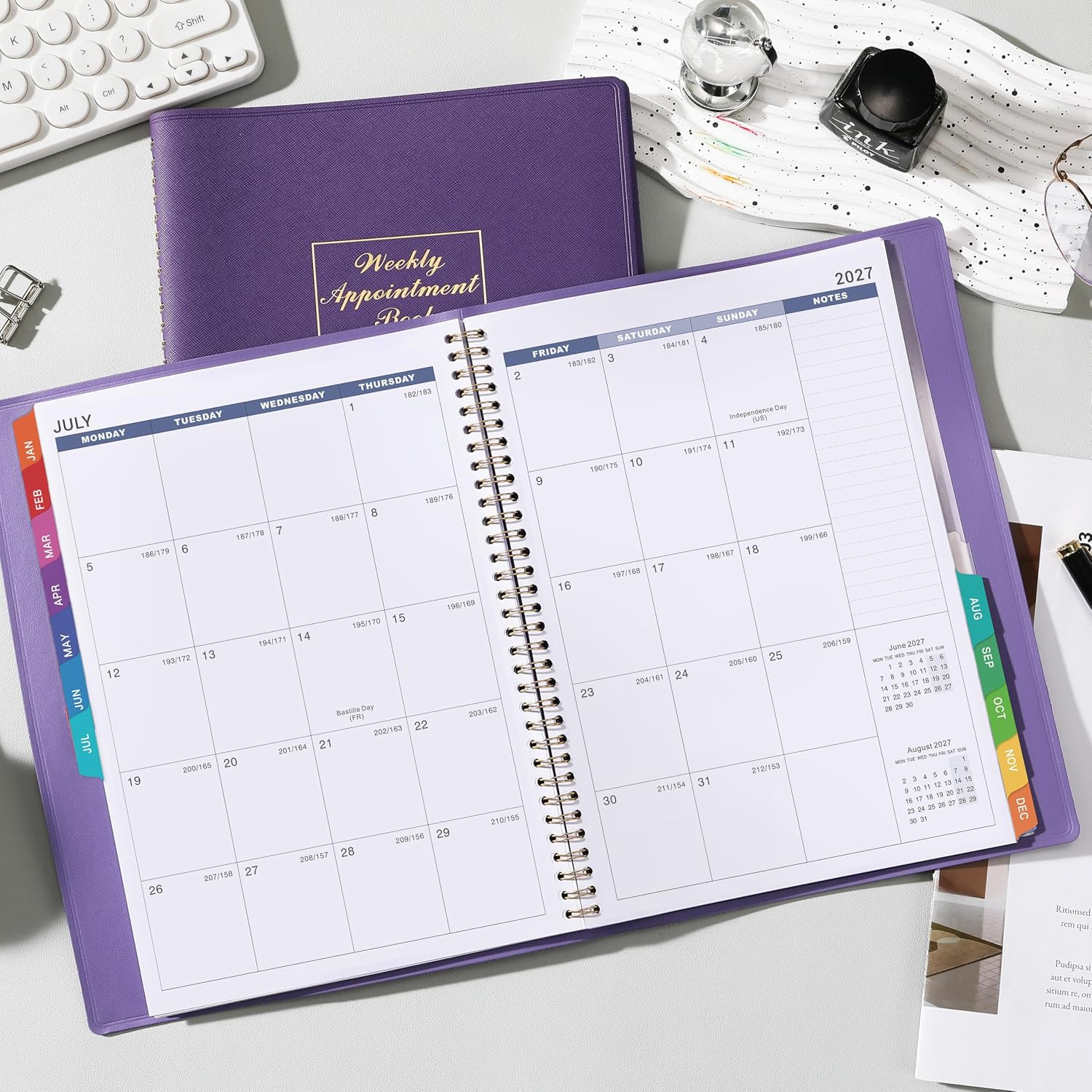 2027 Weekly Appointment Book – Daily Planner 2027 from January 2027 – December 2