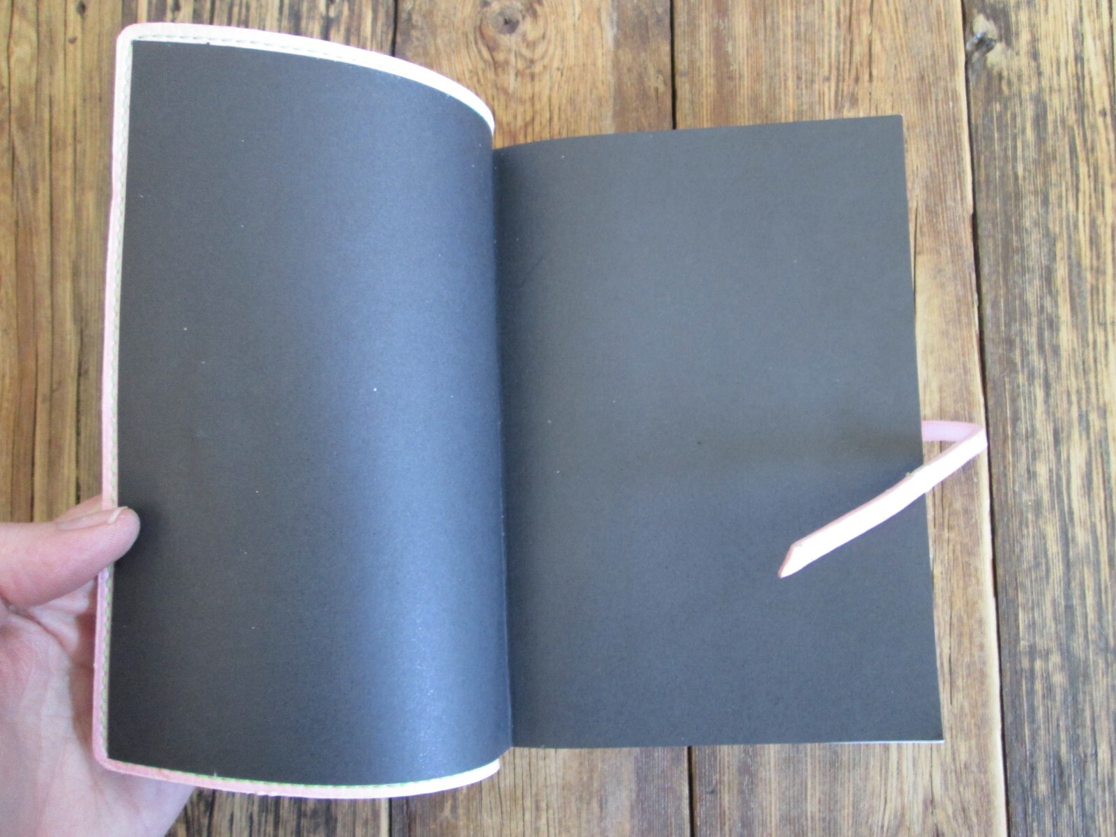 NEW Aria Pink Faux Leather Pocket Small Blank Journal MEAD 100 Sheets 200 Pages