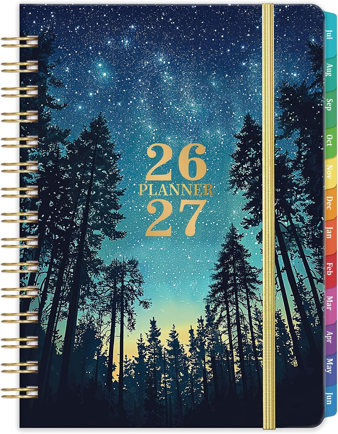 2026-2027 Academic Planner Weekly Monthly 6.4″ x 8.5″ Colorful Tabs