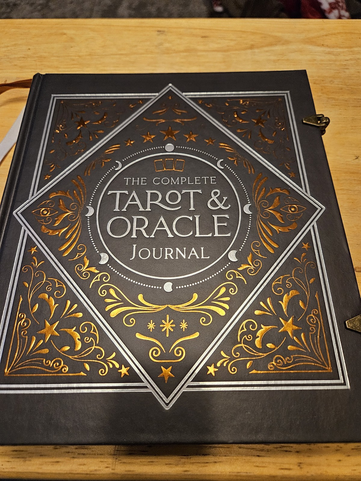 Rockpool Complete Tarot & Oracle Journal Black Gold Hardcover Illustrated
