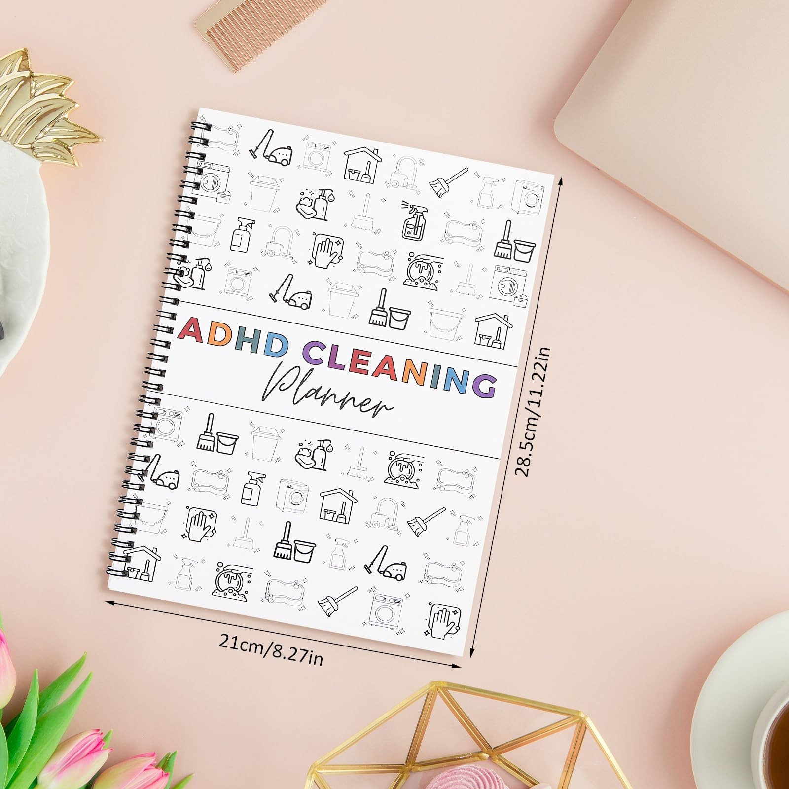 Cleaning Planner, Cleaning Schedule and Checklist Organizer,Daily Weekly Monthly