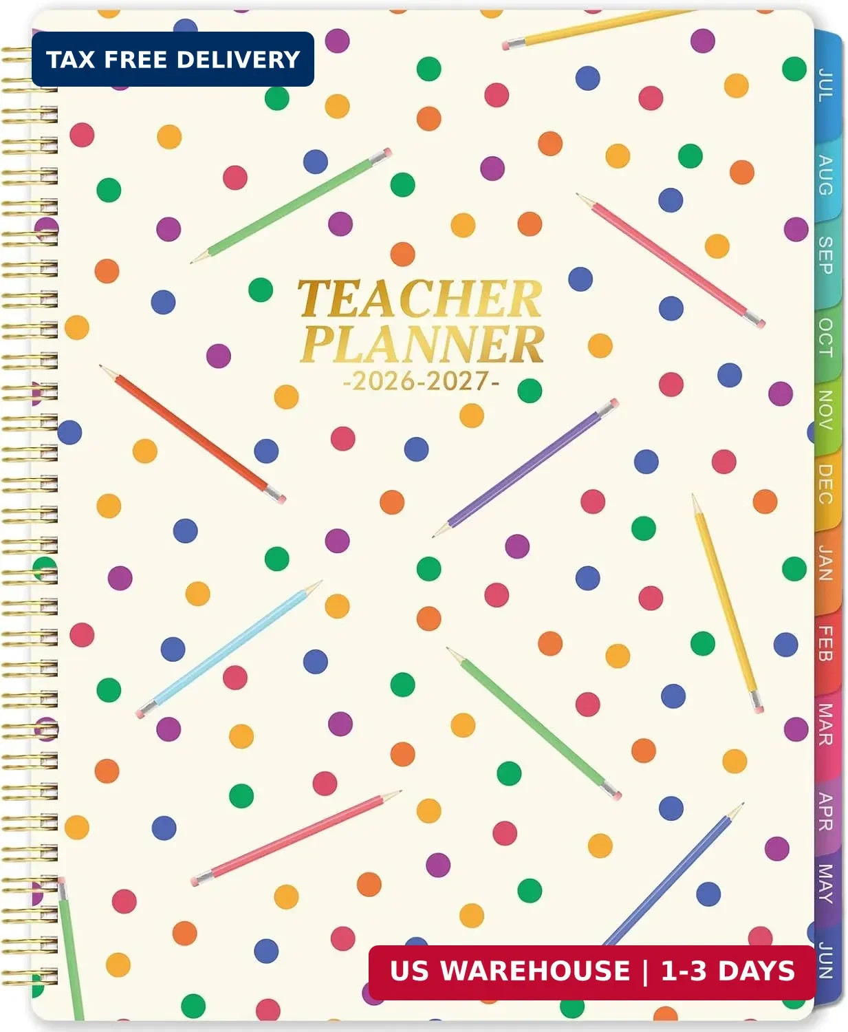 Teacher Planner 2026-2027, JULY 2026 – JUNE 2027, Teacher Planner 2026-2027 Acad