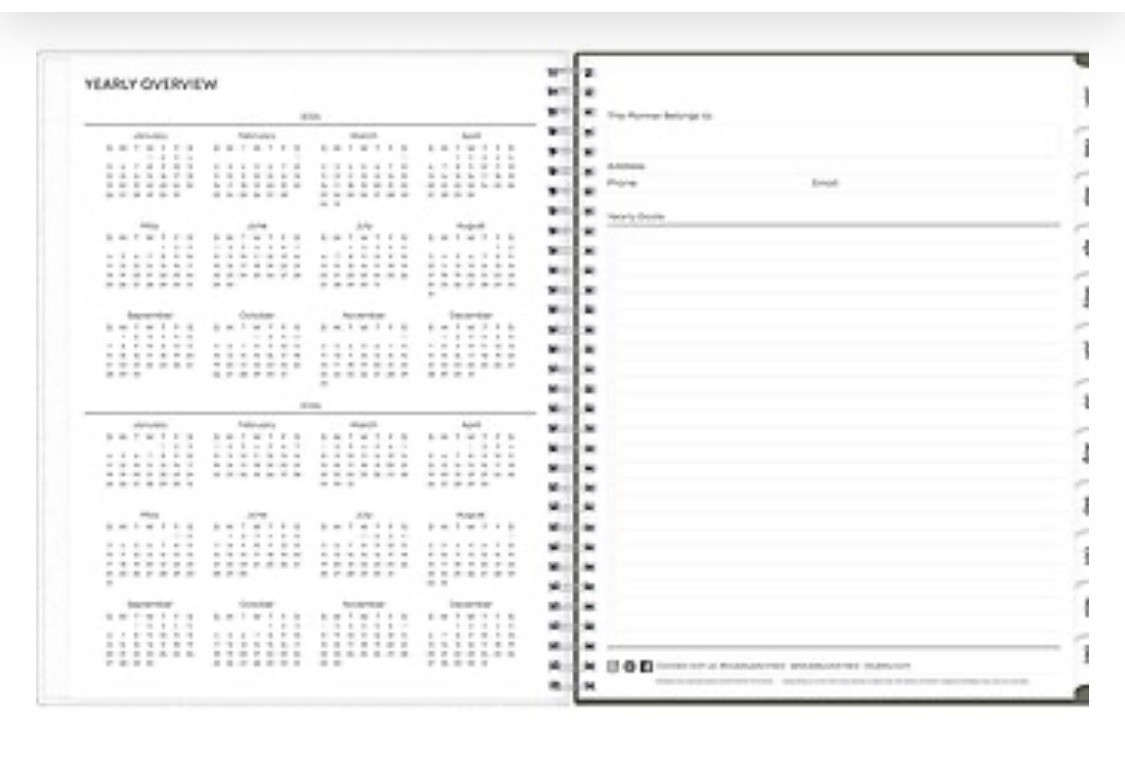 2025 Blue Sky Joey Floral 8.5″ x 11″ Weekly & Monthly Planner, Plastic Cover
