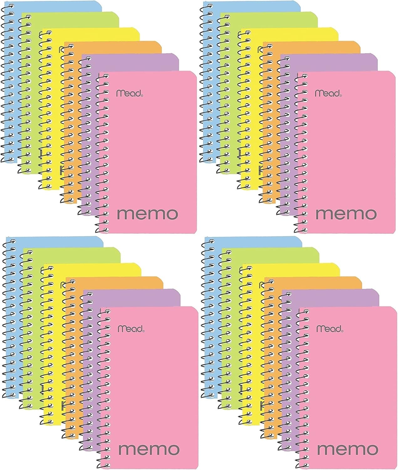 Personalized 24 Pack of 3×5 Pastel Notebooks – Ideal for Notes & Journals