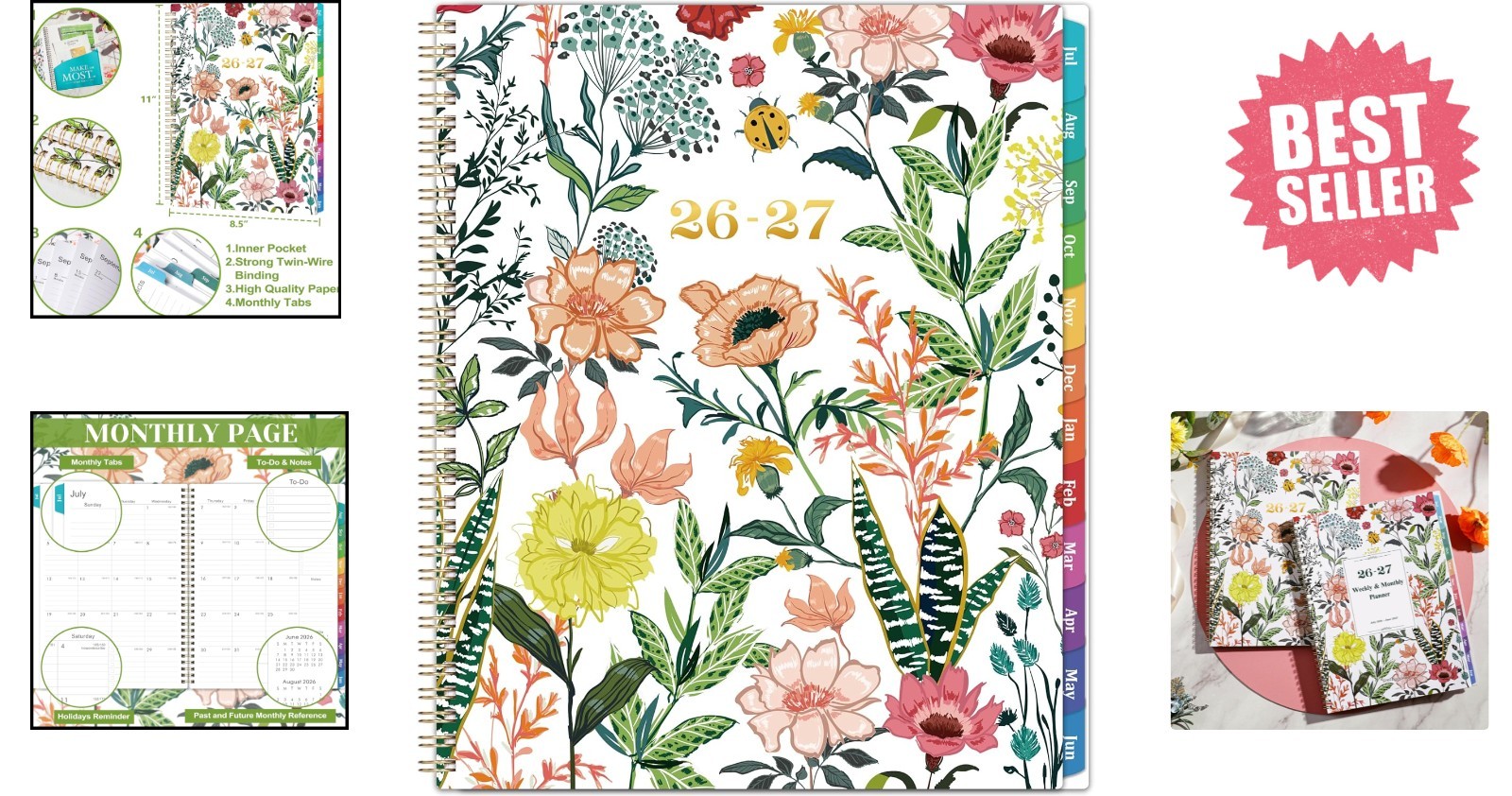 Planner 2026-2027 – Academic Planner 2026-2027, 26-27 Planners Weekly and Mon…