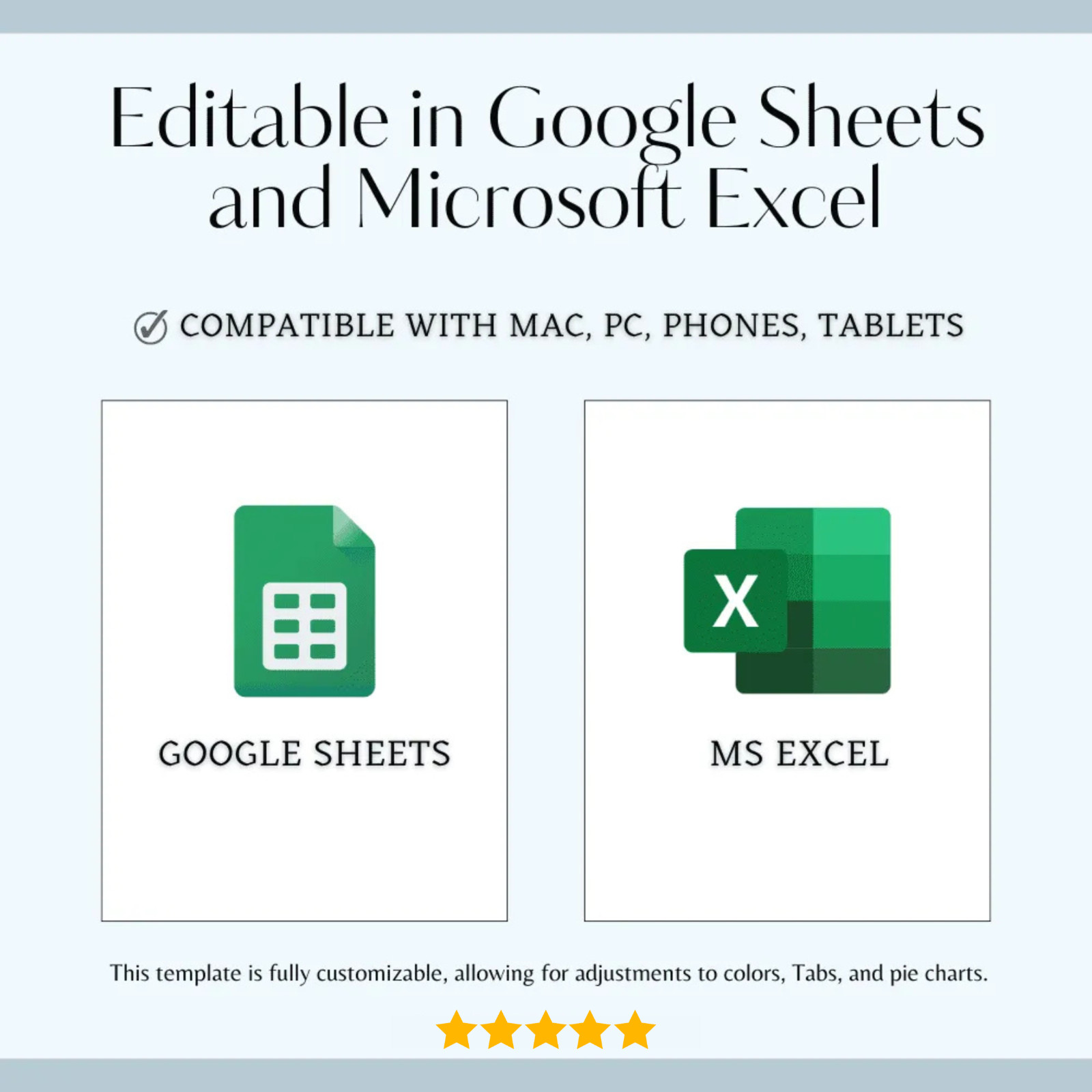 Ultimate Personal Budget Planner Templates for Excel & Google Sheets