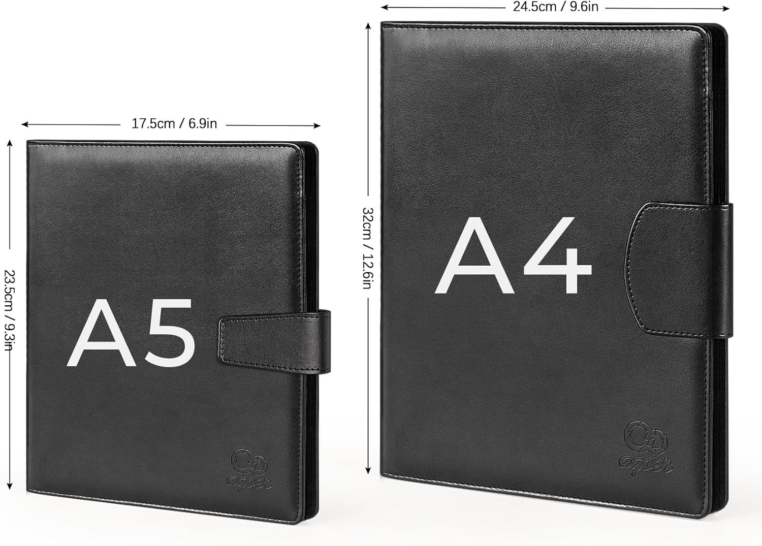 Professional A5 Document Organizer with Sticky Tabs & Pen – Ideal for Interviews