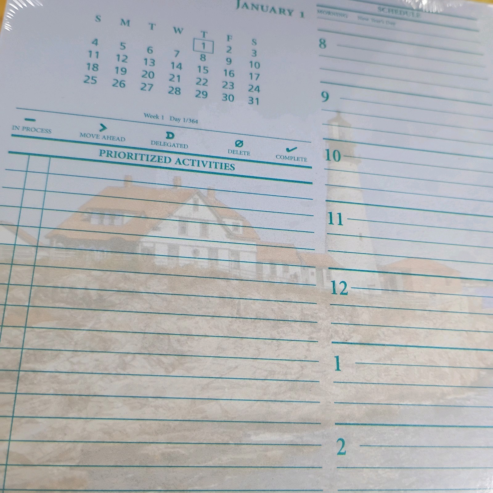 AT-A-GLANCE My Day 2026 With Monthly Calendar Size 4 Item #381-225 New.