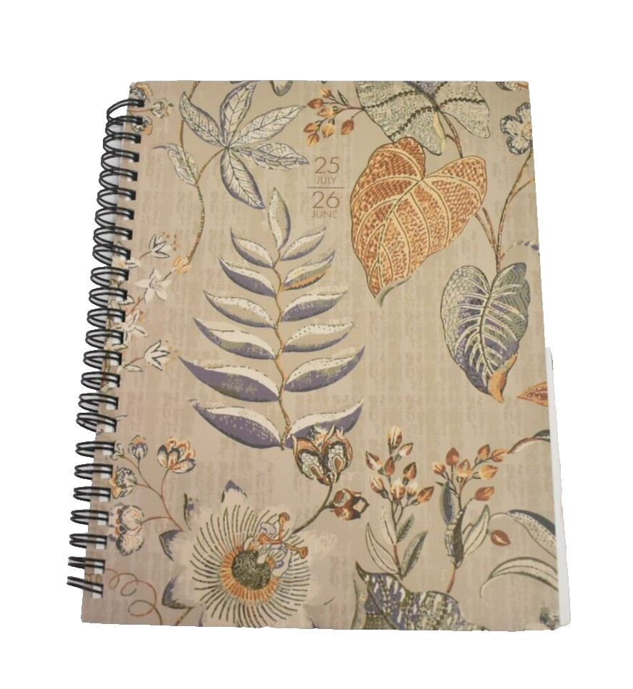 Organic Tapestry Academic Planner Journal Calendar July 2026-June 2026 6.5″x8.5″