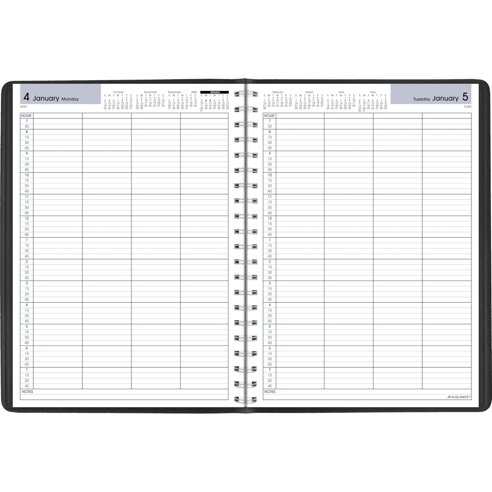 ATAGLANCE 2027 Appointment Book Planner, Daily Group Planner, 8″ x 11″, Four …