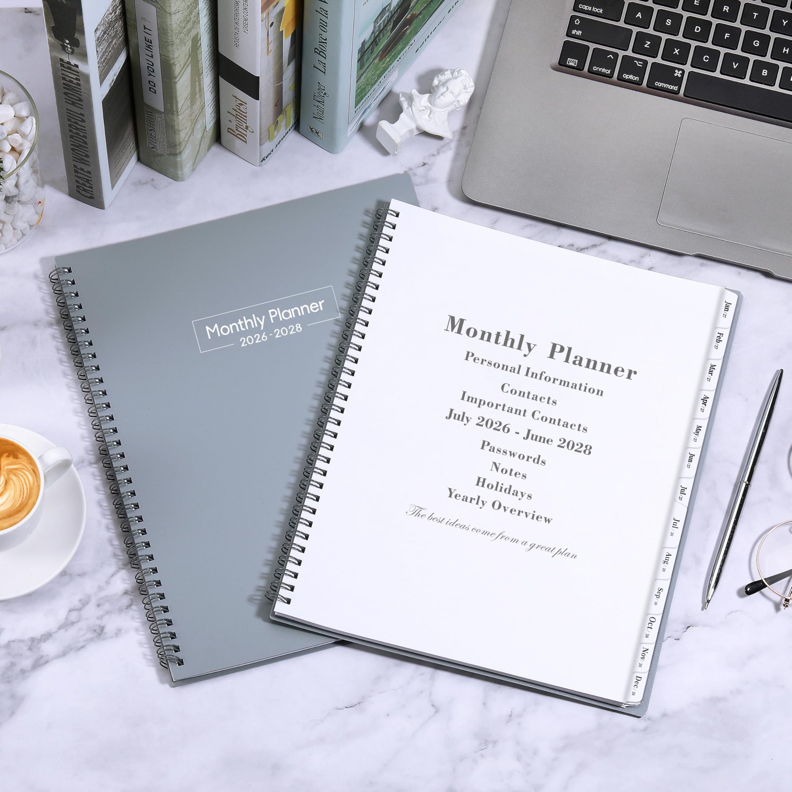 Monthly Planner 2026-2028 – 2 Year Planner from July 2026 to June 2028, 8.5”…