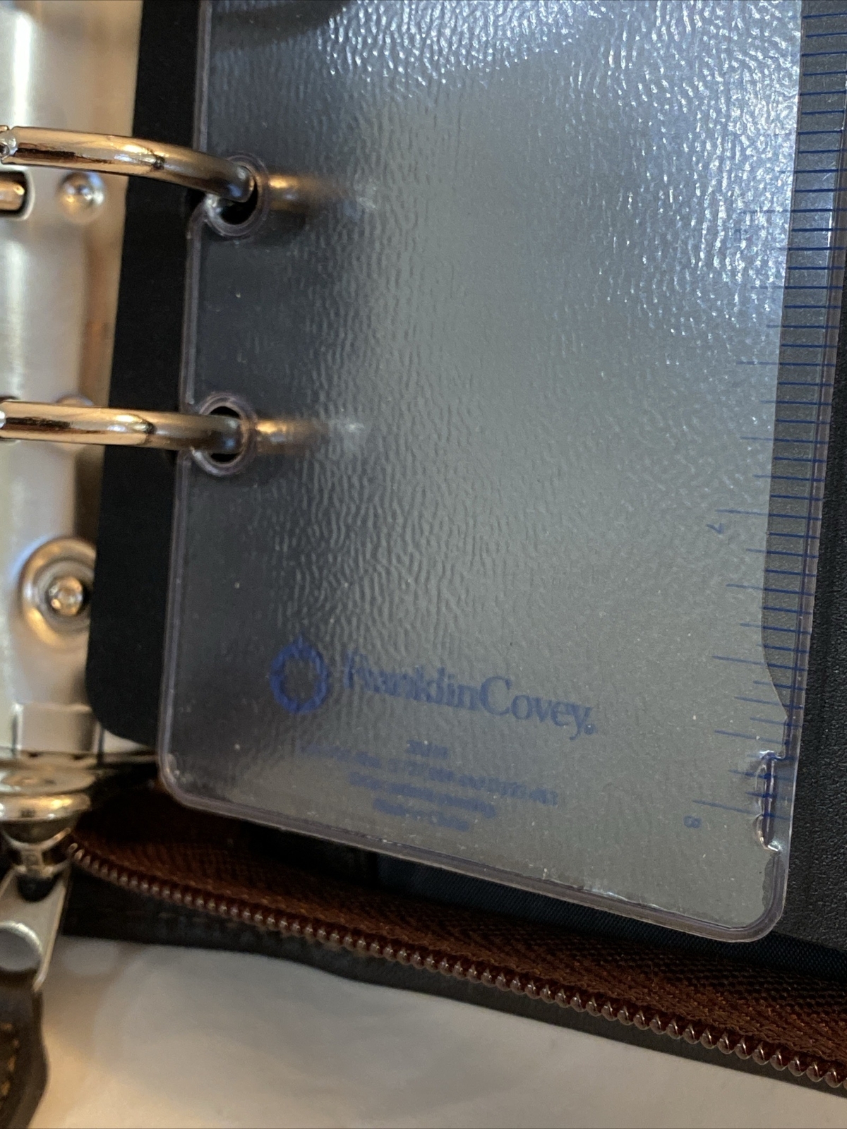 Franklin Covey LOGAN LEATHER OPEN BINDER 8.5”x 11” Chocolate Espresso NO BOX NEW