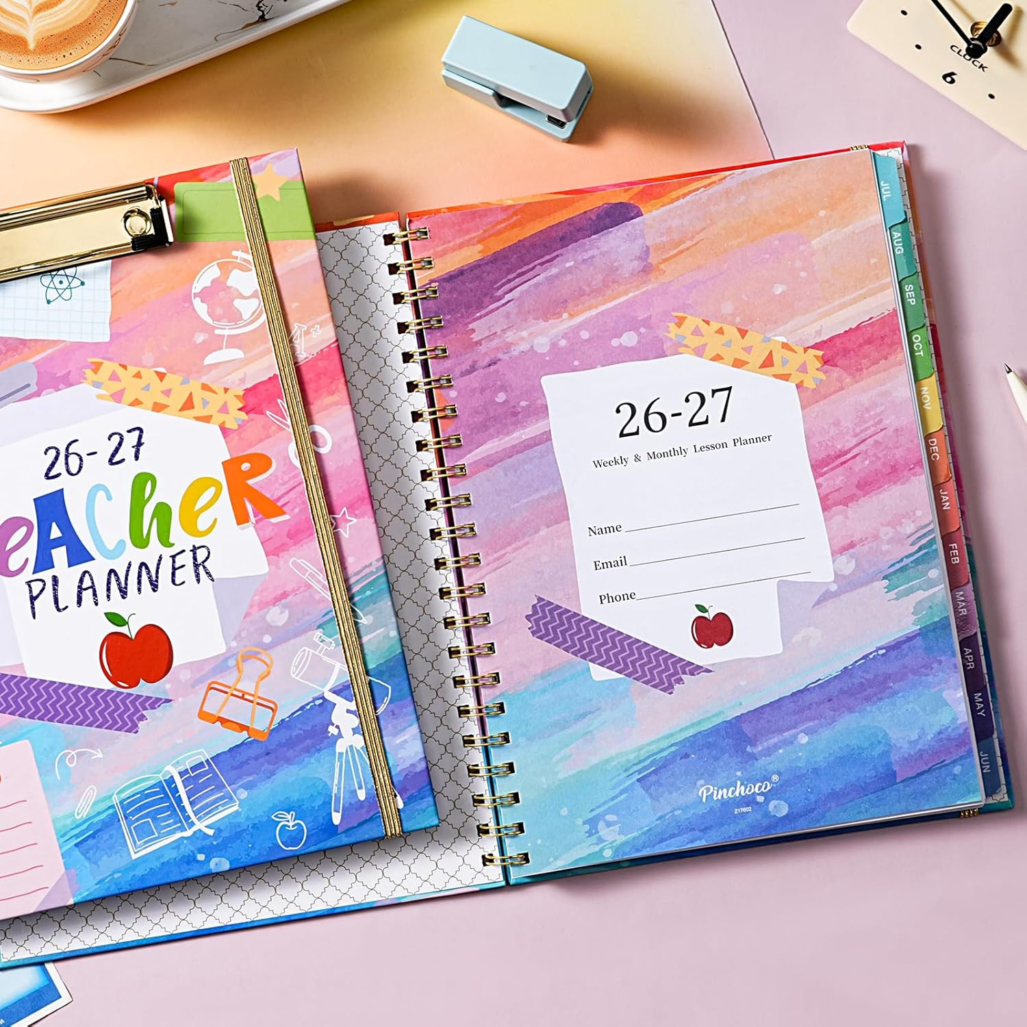 Teacher Planner 2026-2027 – Teacher Lesson Planner, July 2026 – June 2027, 9″ X
