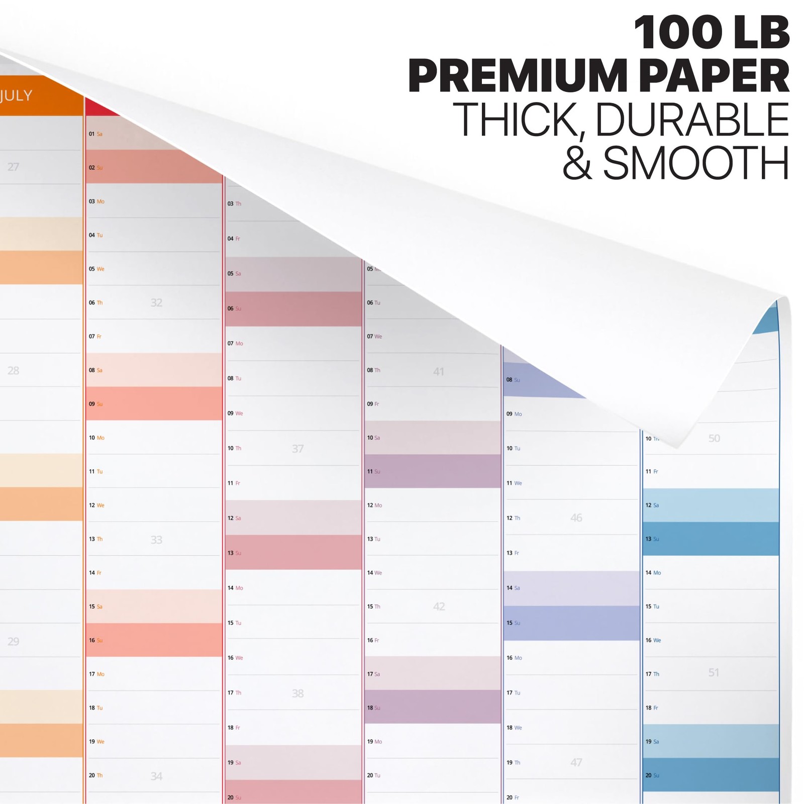 Wall Planner 2026 – Extra Large 33 x 24 inches, Full Year: Jan 26 – Dec 26