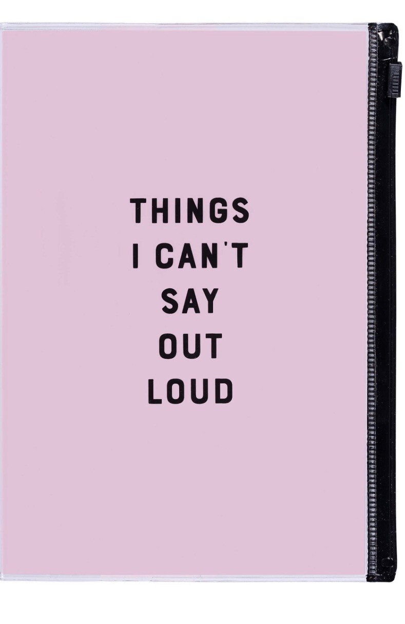 YES Studio THINGS I CAN’T SAY OUT LOUD Writing Notebook Notepad Journal Diary