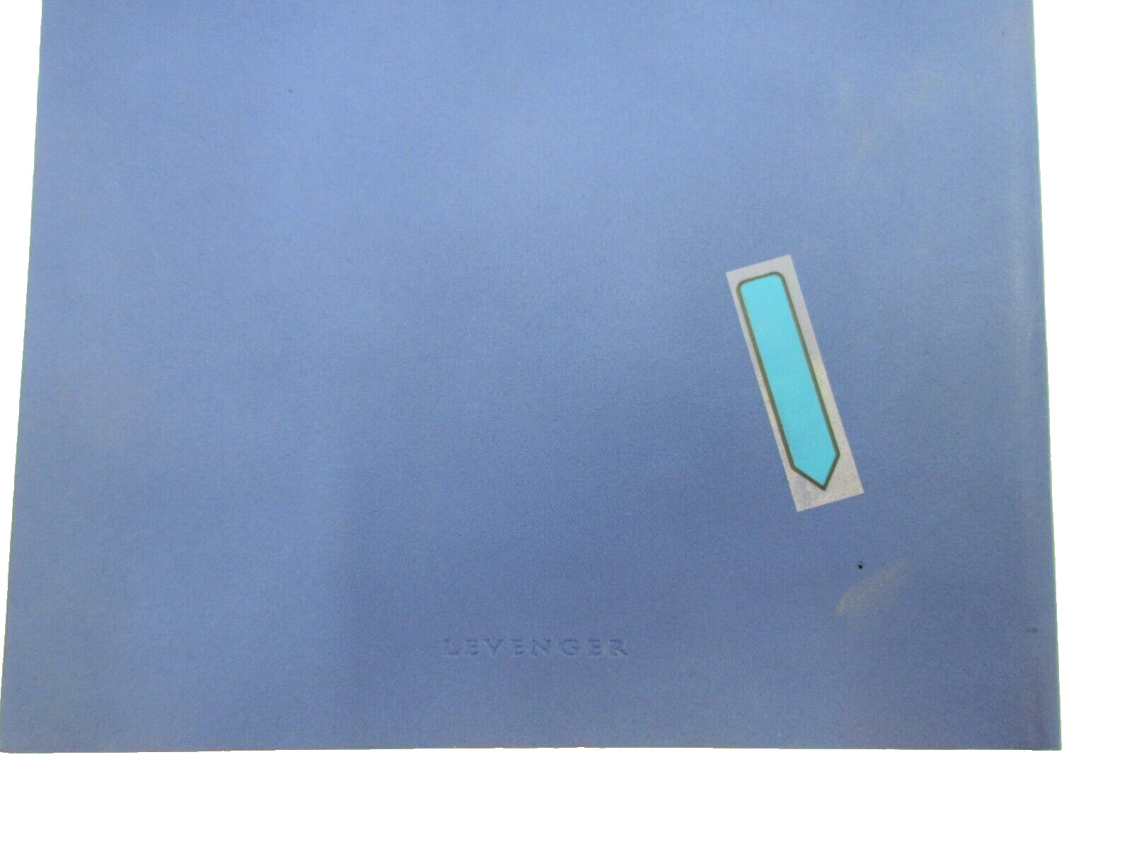Levenger Journal 9″ Leather Softcover 224 Lined Pages Blue