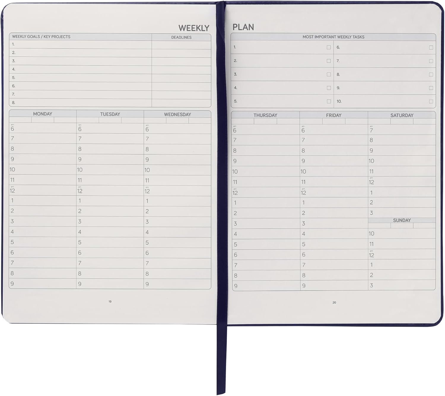 Work Planner for Business Project,Schedule & Goal Setting, Hourly