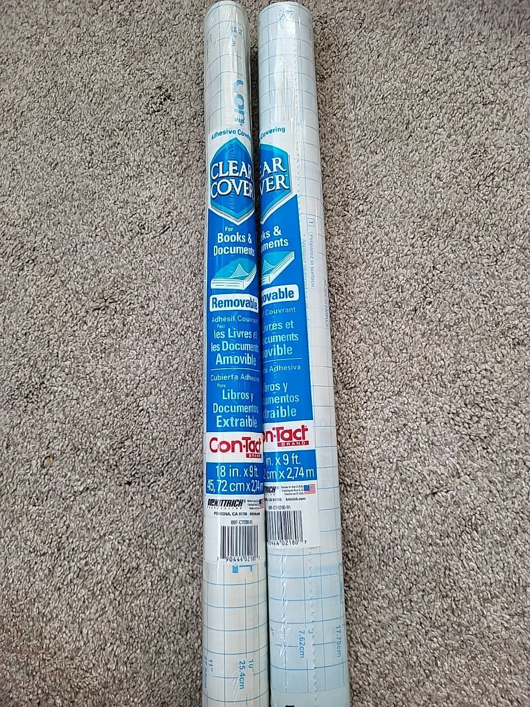 2 BRAND NEW – Pack Clear Cover Contact Paper For Covering Books & Documents