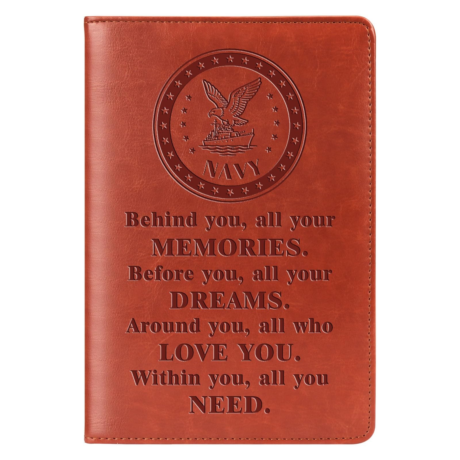 Navy Notebook Behind you all you memories Lined Journal Notebook Military App…