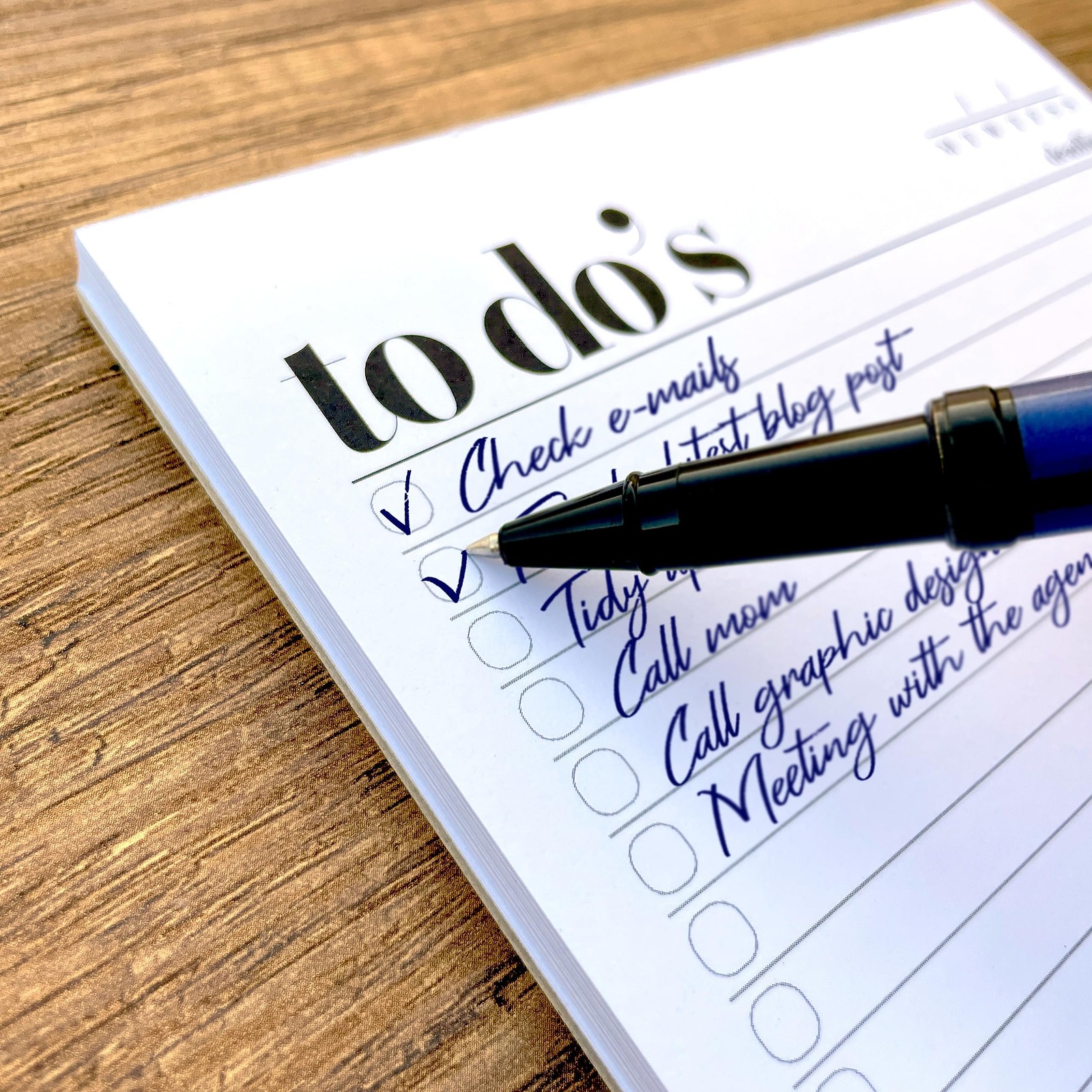 To Do List Notepad A5 Size (8.3″x5.8″) Premium Thick Paper With Cardboard Bac…