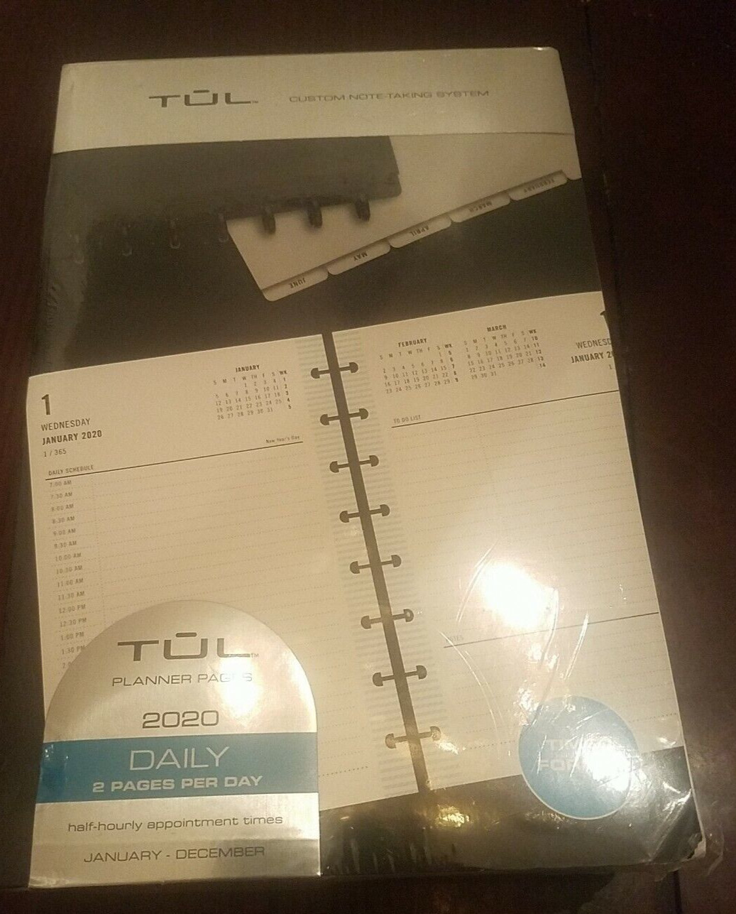 TUL Planner Pages 2020 Daily Calender 2 Pages Per Day-Brand New-SHIPS N 24 HOURS