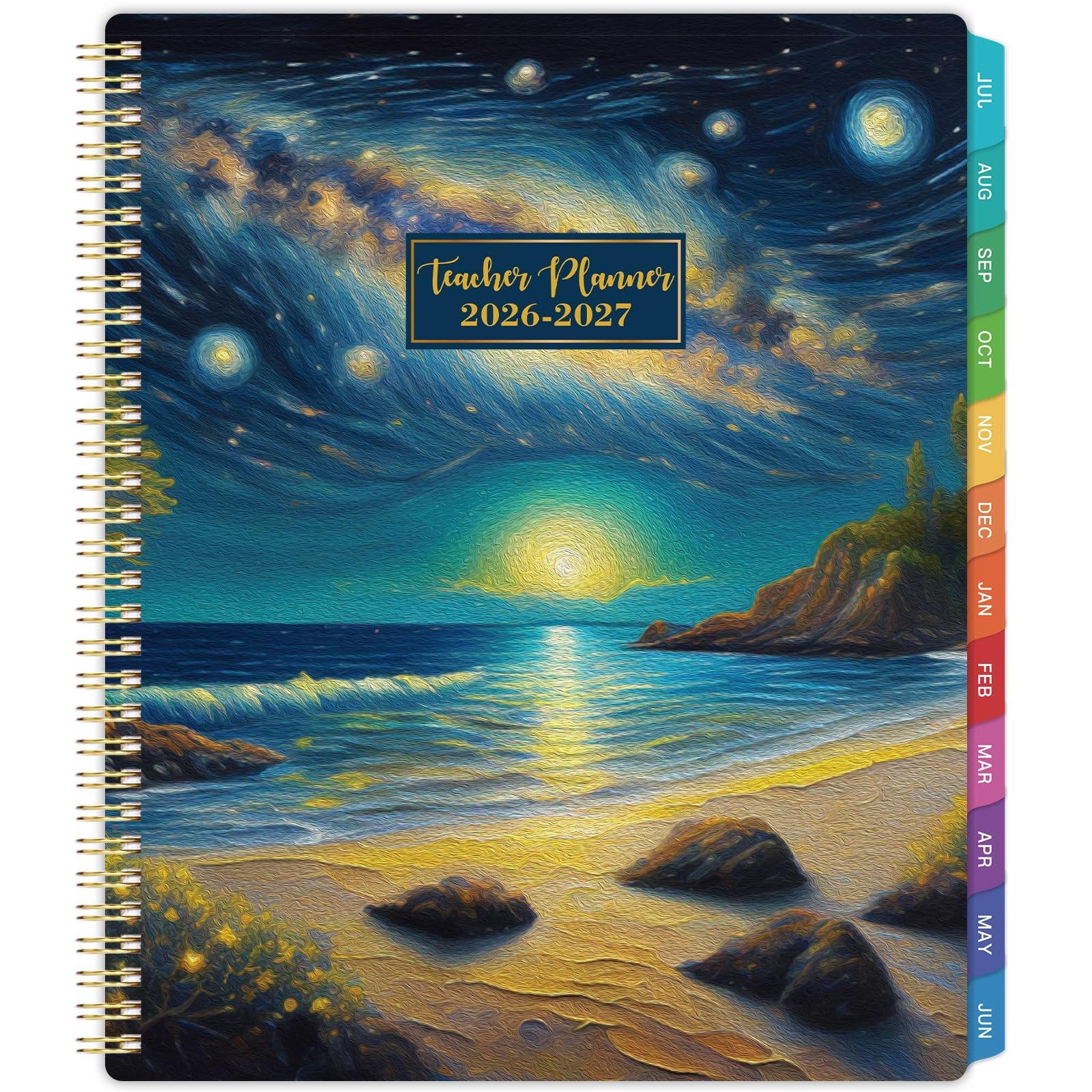 Teacher Planner 2026-2027 – Lesson 2026-2027, 9″ x 11″, black