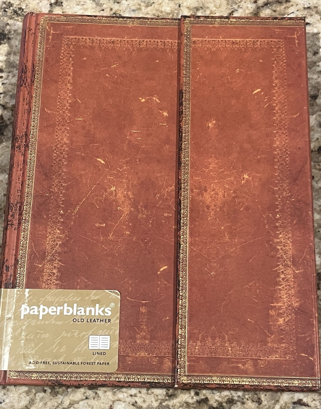 Rare Paperblanks Hand‑Tooled Old Leather Lined Journal | 144 Pages, Hardcover