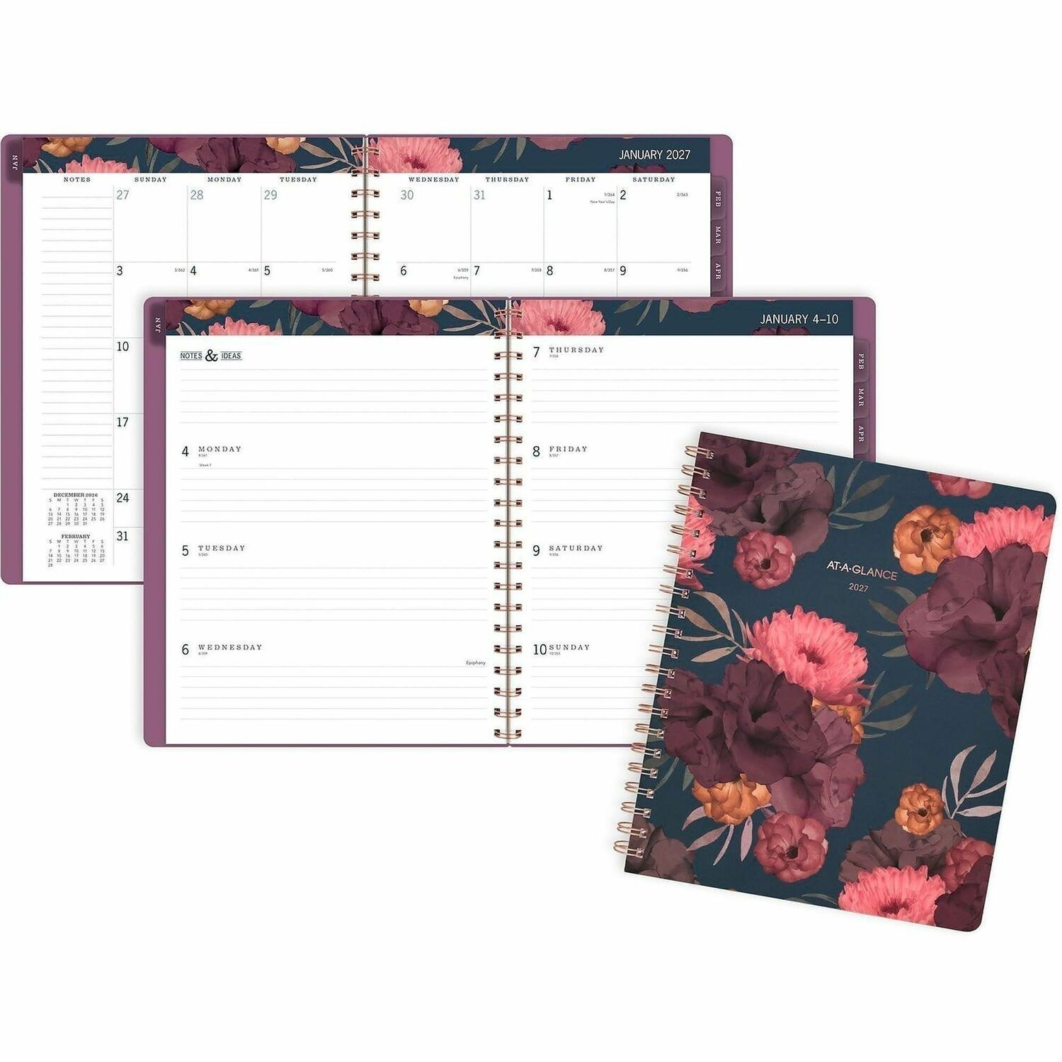 ACCO Brands Corporation At-A-Glance Dark Romance Weekly Monthly Planner, Large,