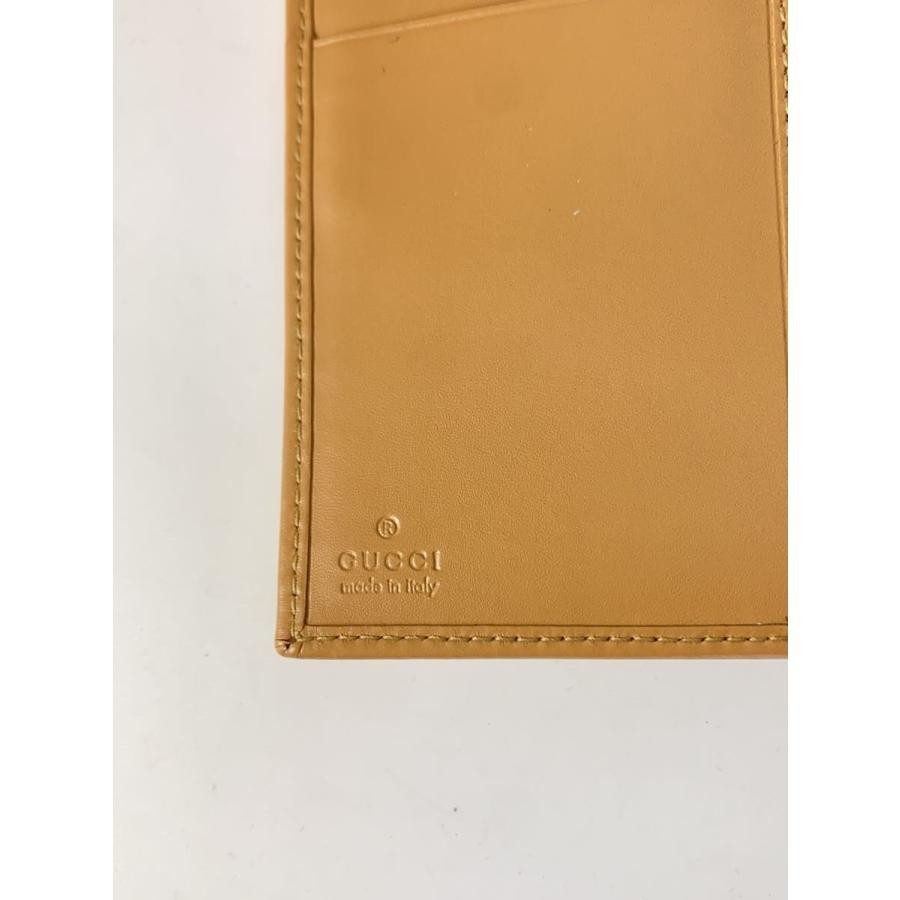 GUCCI Agenda Planner Notebook Cover Leather Camel Silver 6 Ring Japan Authentic