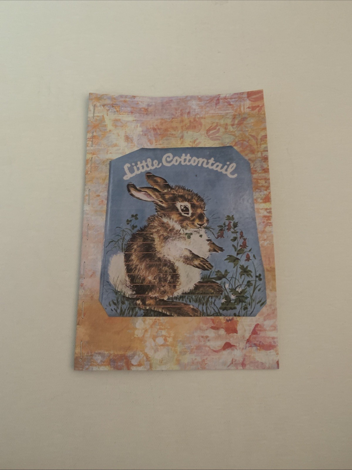 Little Cottontail Pocket Journal | Handmade Recycled Paper Notebook 1 Set